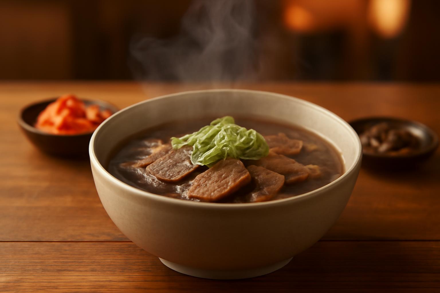 설렁탕 국물의 깊은 맛을 담은 대표이미지